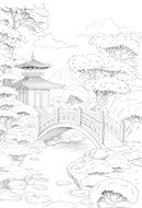 Bloc de coloriage multi-techniques de 20 feuilles A4 250g, Les jardins