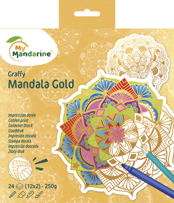 Graffy Mandala Or - 24 feuilles - 250gr