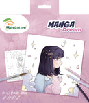 Carnet coloriage Manga 24 feuilles -  20 x 20 cm - 250g/m² - Clairefontaine