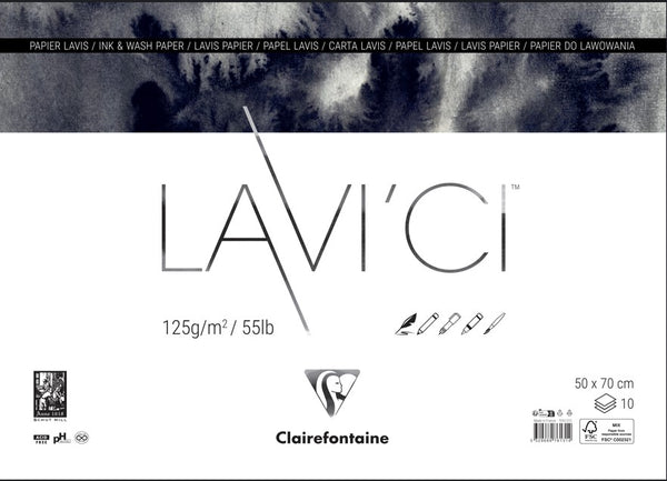 Papier LAVI'CI - 50 x 70cm - 220gr - 125gr/220gr ou 450gr