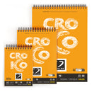 Album Croko spiralé 120 Feuilles, Papier Léger 90g/m², Idéal pour Croquis et Esquisses