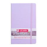 Carnet de croquis Violet pastel - Sketchbook 13 x 21 cm - 80 feuilles - 140gr