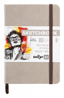 Sketchbook A6 80 feuilles papier blanc, 140 g/m², 9 couleurs de couverture -