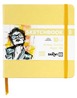 Sketchbook 14 x 14 80 feuilles papier blanc, 140 g/m², 9 couleurs de couverture - Darwi