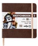 Sketchbook 14 x 14 80 feuilles papier blanc, 140 g/m², 9 couleurs de couverture - Darwi
