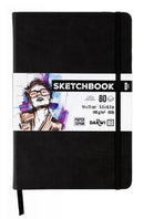 Sketchbook 14 x 21 80 feuilles papier blanc, 140 g/m², 9 couleurs de couverture - Darwi