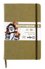 Sketchbook 14 x 21 80 feuilles papier blanc, 140 g/m², 9 couleurs de couverture - Darwi