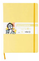 Sketchbook A4 80 feuilles papier blanc, 140 g/m², 9 couleurs de couverture - Darwi