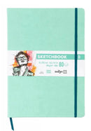 Sketchbook A4 80 feuilles papier blanc, 140 g/m², 9 couleurs de couverture - Darwi