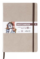 Sketchbook A4 80 feuilles papier blanc, 140 g/m², 9 couleurs de couverture - Darwi