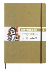 Sketchbook A4 80 feuilles papier blanc, 140 g/m², 9 couleurs de couverture - Darwi