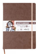 Sketchbook A4 80 feuilles papier blanc, 140 g/m², 9 couleurs de couverture - Darwi