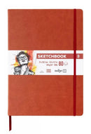 Sketchbook A4 80 feuilles papier blanc, 140 g/m², 9 couleurs de couverture - Darwi