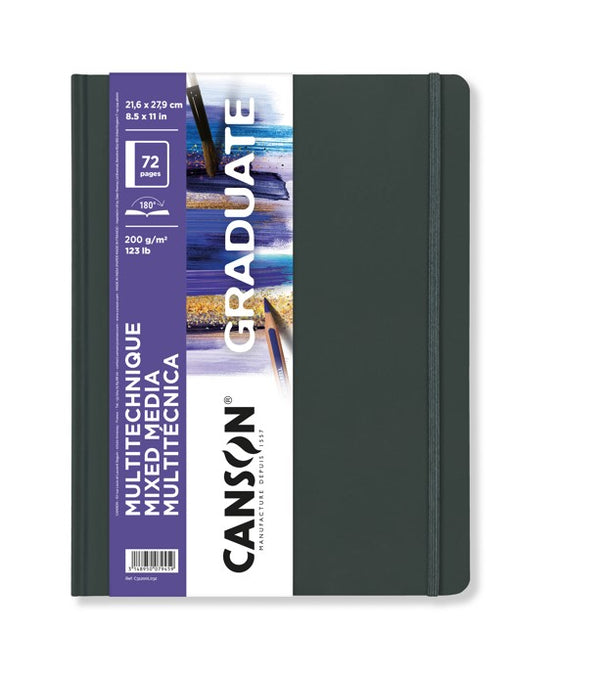 CANSON Carnet de 100 feuilles XL BOOK CROQUIS. Format A5, 90 grammes, grain  léger. Spirale grand côté