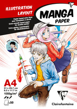 Bloc papier illustration Manga paper 3 formats