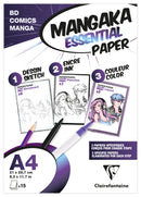 Pochette Mangaka Essential A4 - 15 feuilles assorties