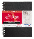 Carnets Alpha couverture rigide -4 formats-150g/m²-62/50 feuilles