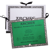 Bloc Arches  31 x 41 cm - 300g/m²- Grain Fin - 20 feuilles + 1 carton é dessin offert - Canson