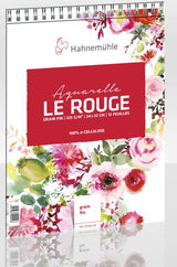Bloc aquarelle "Le Rouge" 325g/m² Grain fin