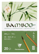 Bloc aquarelle Bamboo 250g/m² collé 1 côté