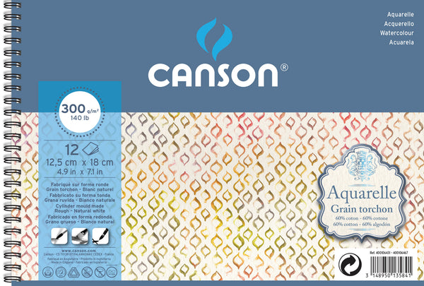 Canson Carnet Dessin Croquis spirale 18,5x18,5 cm,50 feuilles Extra blanc  120g/m2