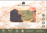 Bloc aquarelle Magnani  100% coton Italia - 20 feuilles - 300g/m² - Grain fin - Collé 4 côtés