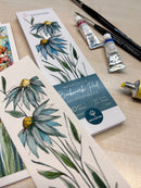 Bloc marque-page papier aquarelle - 15 feuilles 5,5x20 cm- 300g/m²- 100% coton