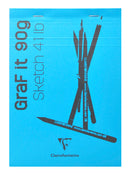 Bloc papier Graf'It sketch agrafé - 80 feuilles - 90gr/m² - Format A6