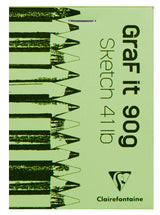 Bloc papier Graf'It sketch agrafé - 80 feuilles - 90gr/m² - Format A5