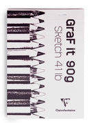 Bloc papier Graf'It sketch agrafé - 80 feuilles - 90gr/m² - Format A5