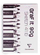 Bloc papier Graf'It sketch agrafé - 80 feuilles - 90gr/m² - Format A5