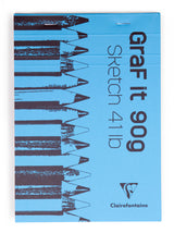 Bloc papier Graf'It sketch agrafé - 80 feuilles - 90gr/m² - Format A5
