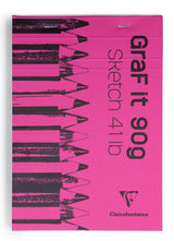 Bloc papier Graf'It sketch agrafé - 80 feuilles - 90gr/m² - Format A5