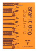 Bloc papier Graf'It sketch agrafé - 80 feuilles - 90gr/m² - Format A5