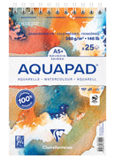 Bloc spiralé Aquapad - 25 feuilles - 300gr/m² - 3 formats