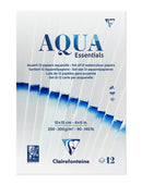 Aqua Essentials bloc collé 12 papiers aquarelle assortis 10x15cm 12F 200g-300g