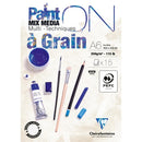 Bloc Paint-On encollé - 15 feuilles papier à grain - 250gr/m² - A6
