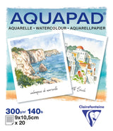 Bloc collé Aquapad Polaroid aquarelle 9x10,5cm 20F 300g - Clairefontaine