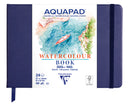 Carnet rembordé rigide Aquapad Aquarelle 21x14 24F 300g - Clairefontaine