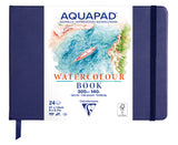 Carnet rembordé rigide Aquapad Aquarelle 21x14 24F 300g - Clairefontaine