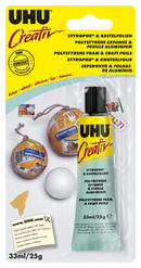 Colle pour polystyrène expansé et feuilles aluminium Uhu creativ