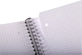 Cahier Studium A4+ -160 pages-Quadrillé 5x5-Reliure intégrale- perforé 4 trous