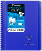 Carnet dessin/croquis KOVERBOOK reliure intégrale enveloppante A5-100 pages papier blanc 125gr couverture polypropylène