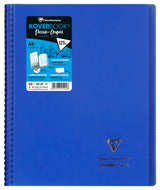 Carnet dessin/croquis KOVERBOOK reliure intégrale enveloppante A4+/100 pages papier blanc 125gr couverture polypropylène