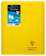 Carnet dessin/croquis KOVERBOOK reliure intégrale enveloppante A4+/100 pages papier blanc 125gr couverture polypropylène