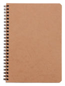 Cahier spiralé AGE BAG A5 100 pages petits carreaux 5x5 - Couverture tabac