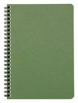 Cahier spiralé AGE BAG A5 100 pages petits carreaux 5x5 - Couverture verte
