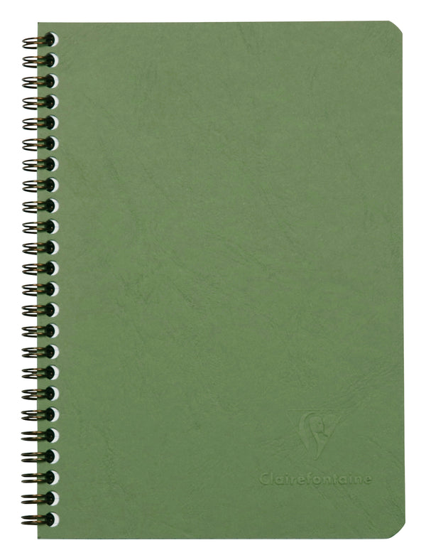 Cahier spiralé AGE BAG A5 100 pages petits carreaux 5x5 - Couverture verte