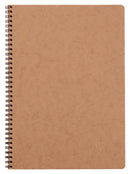 Cahier spiralé AGE BAG A4 100 pages petits carreaux 5x5 - Couverture tabac