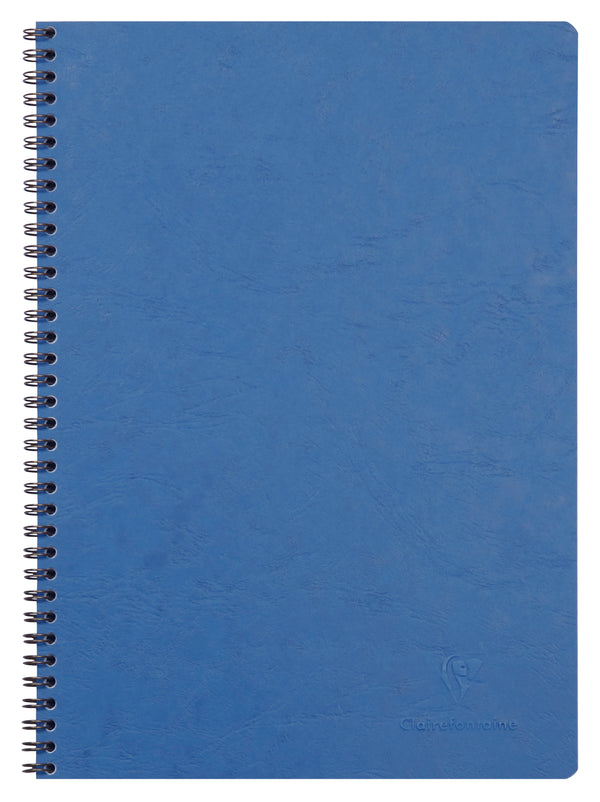 Cahier spiralé AGE BAG A4 100 pages petits carreaux 5x5 - Couverture bleue